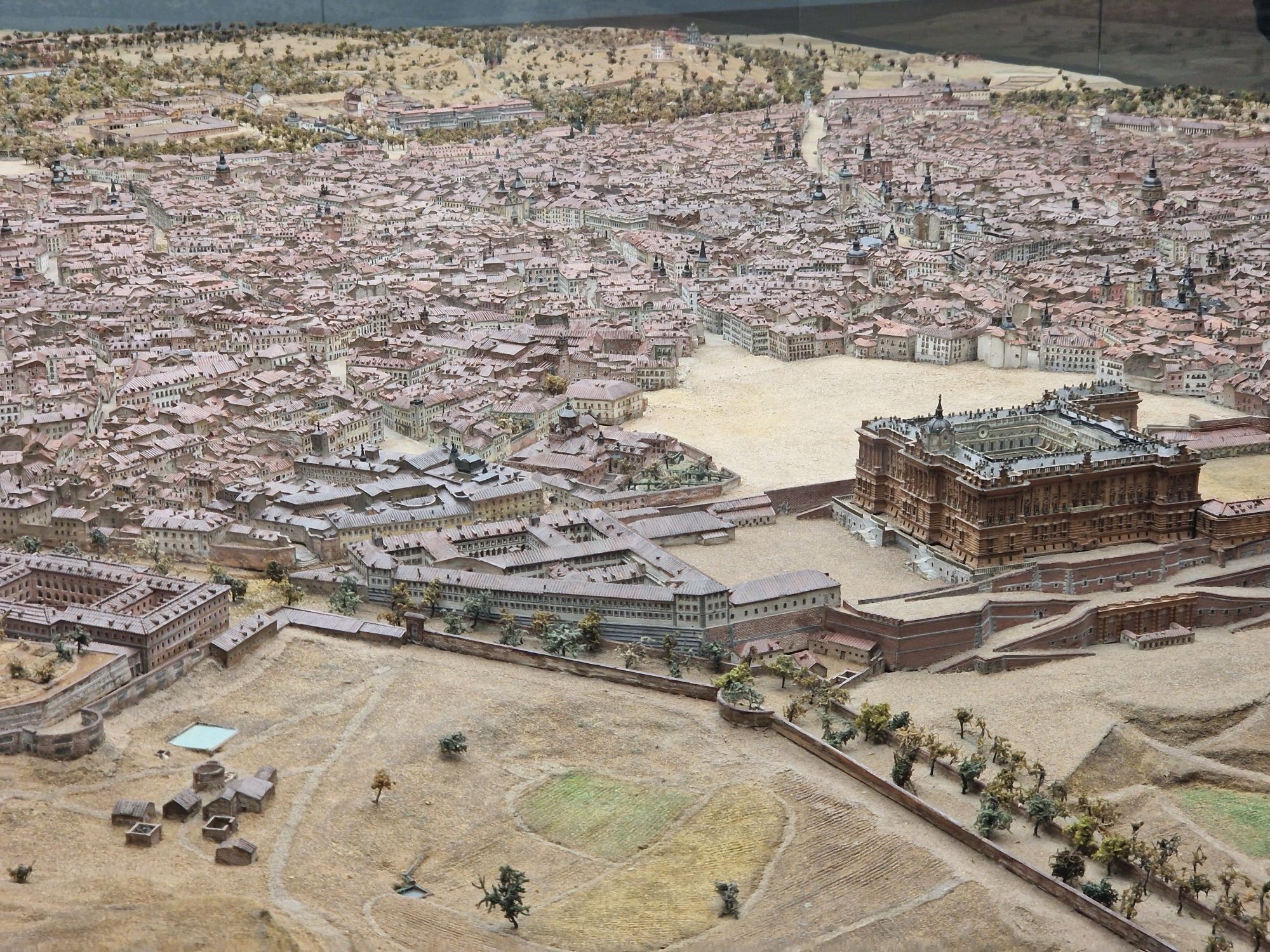 Maqueta histórica de Madrid de 1830 con el Palacio Real, en el Museo de Historia de Madrid