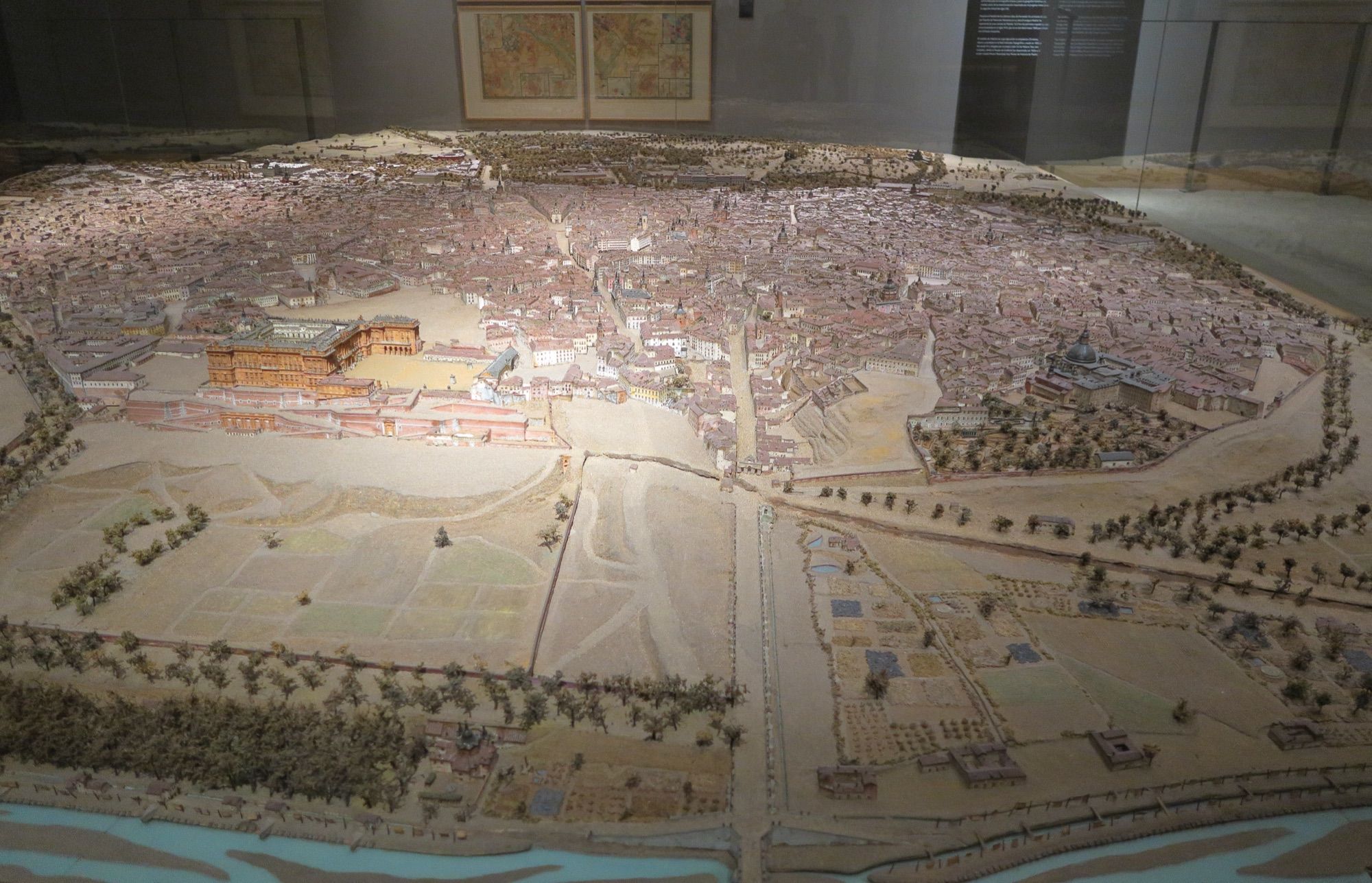Maqueta histórica de Madrid de 1830 de León Gil de Palacio expuesta en el Museo de Historia de Madrid